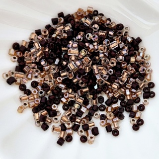 Бисер Микс коричневый Preciosa Mix Brown Branch, 8 грамм