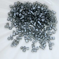 Граненный шестиугольный бисер Hexagon 11/0, №113 Lustered Black Diamond, 4гр