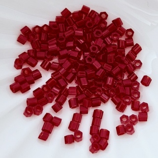 Граненный шестиугольный бисер Hexagon 8/0, №5С Ruby, 4гр