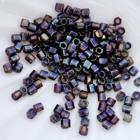 Японский граненный бисер Hexagon 8/0, №166С Rainbow Amethyst, 4гр