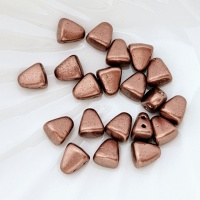 Чешские бронзовые бусины Нит-Бит Nib-Bit 00030/01780 Crystal Bronze Copper, 20шт