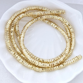 Канитель Трунцал Золотая Индия Gold, 3 мм, 5гр (45см)