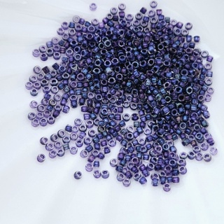 Бисер Toho Round 15/0, №181 Rainbow Crystal/Tanzanite-Lined, 4гр