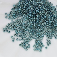Японский Бисер Toho Round 15/0, №264, Rainbow Crystal/ Teal-Lined, 4гр