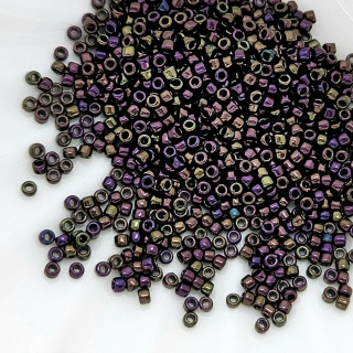 Бисер японский Тохо Toho Round 15/0, №85, Metallic Iris Purple, 4гр