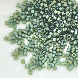 Японский бисер Миюки Делика 11 Miyuki Delica 11/0 DB1282, Matted Olive AB, 3гр