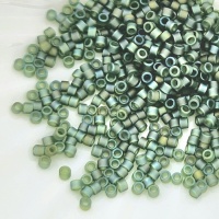 Японский бисер Миюки Делика 11 Miyuki Delica 11/0 DB1282, Matted Olive AB, 3гр
