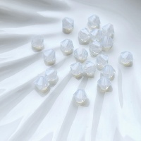 Биконусы чешские Preciosa White Opal, 4мм, 20шт