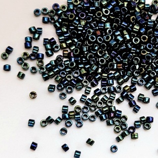 Цилиндрический бисер для плетения Миюки Делика Miyuki Delica 11/0 DB0002, Blue Iris, 3гр