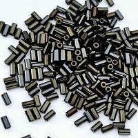 Стеклярус Тохо Bugle Toho №83, Metallic Iris Brown, 3мм, 4гр