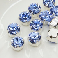 Шатон Чешский светлый сапфир Light Sapphire, 6мм, 1шт