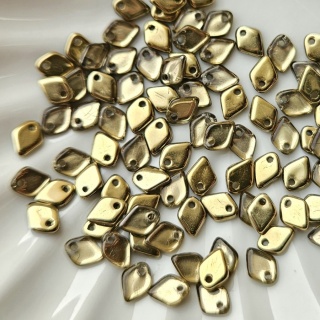 Бусины Чешские янтарные Dragon Scale 00030/26441 Amber Crystal, 3 гр (70шт)