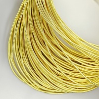 Канитель жёсткая Золотая Gold, диаметр 1,4мм, 70см