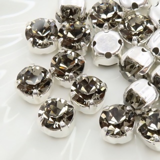 Шатон Чехия черный бриллиант Black Diamond, 6мм, 1шт