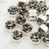 Шатон Чехия черный бриллиант Black Diamond, 6мм, 1шт