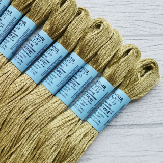 Нитки для вышивания мулине "Gamma" двойной мерсеризации, цвет 0017, Светло-оливковый