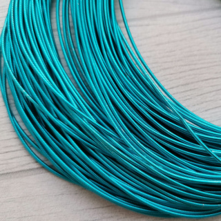 Канитель жёсткая, Aquamarine 1,0 мм