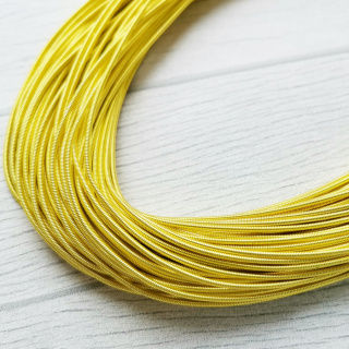 Канитель жёсткая, Gold Lemon ,1,25 мм | Канитель Индия купить дёшево