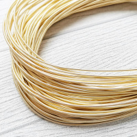 Канитель жёсткая, Light Gold ,1,25 мм | Канитель Индия купить дёшево