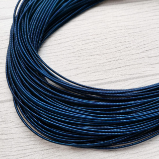 Канитель жёсткая, Navy Blue, 1,25 мм | Канитель Индия купить дёшево