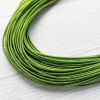Канитель жёсткая, Green  1,25 мм | Канитель Индия купить дёшево